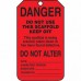 Tag / Red tag with Plastic